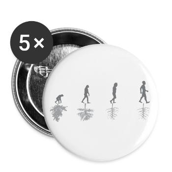 Evolution - Environment - Sarcasm - Nature - Gift - Buttons large 2.2''/56 mm (5-pack) - white - Front