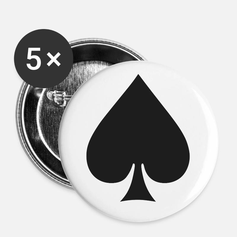 spade - Buttons large 2.2''/56 mm (5-pack) - white