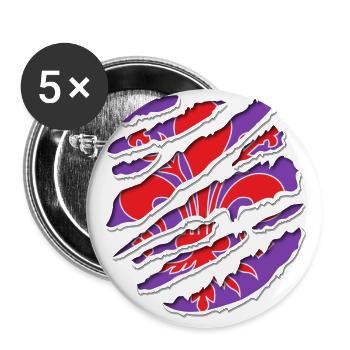 Florence inside - Buttons large 2.2''/56 mm (5-pack) - white - Front