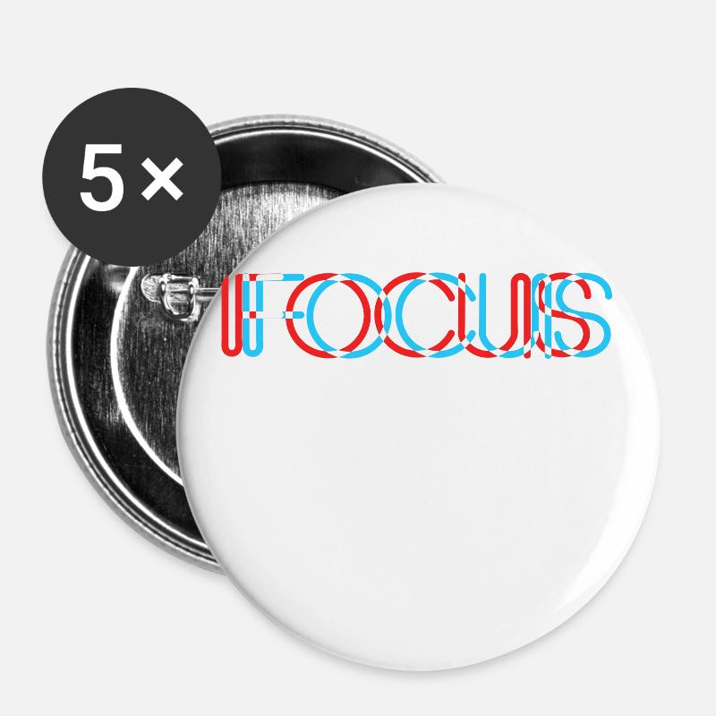 Focus your look. - Buttons large 2.2''/56 mm (5-pack) - white