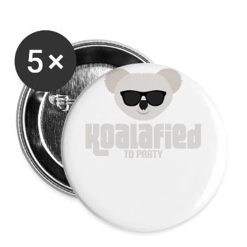 KOALABÄR - PARTY - COOL - SUNGLASSES - JGA - Buttons large 2.2''/56 mm (5-pack) - white - Front