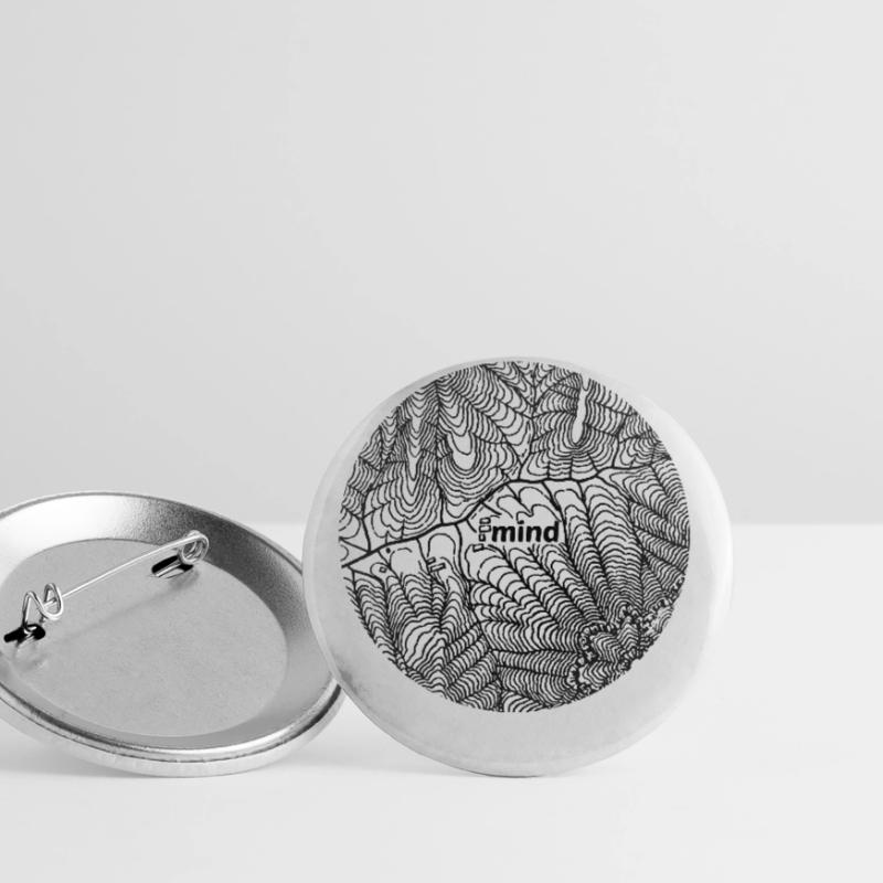 Tee Tree Mind Map Buttons large 2.2''/56 mm (5-pack)