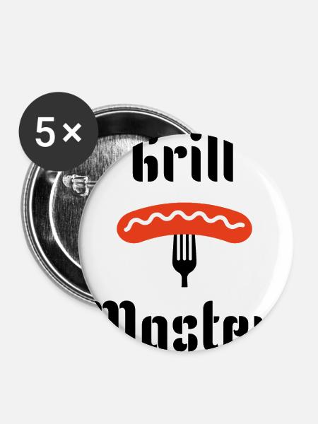 grill master2 - Buttons groß 56 mm (5er Pack) - Weiß