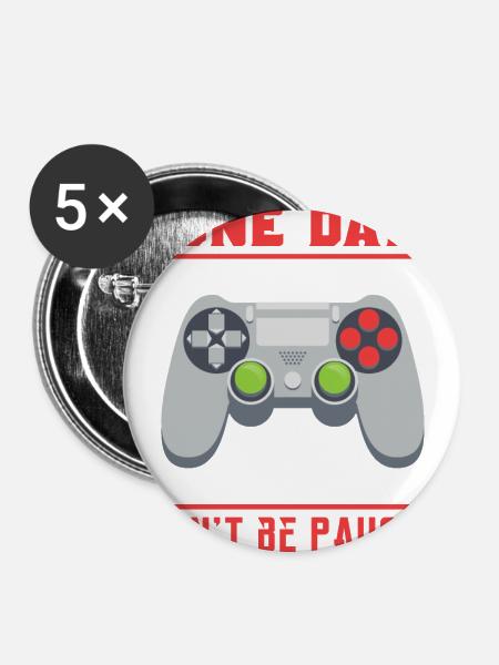 Games - Buttons groß 56 mm (5er Pack) - Weiß