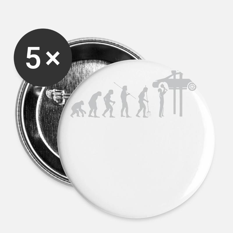 Mechatroniker Mechaniker Reparieren Auto Geschenk - Buttons groß 56 mm (5er Pack) - Weiß