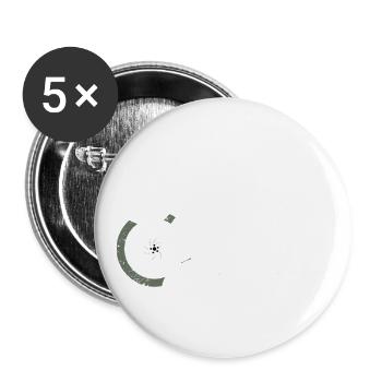 Motorrad Spruch Cross Racer Ausfahrt - Buttons groß 56 mm (5er Pack) - Weiß - Vorne
