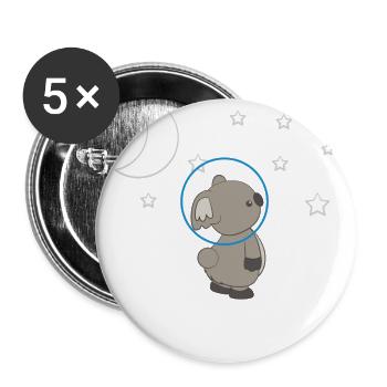Koala - Koalas - Koala T-Shirt - Be You - Buttons groß 56 mm (5er Pack) - Weiß - Vorne
