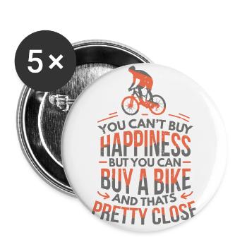 Buy a Bike V2 - Buttons large 2.2''/56 mm (5-pack) - white - Front