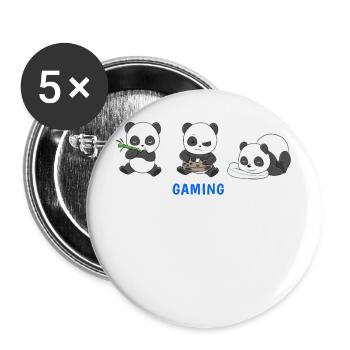 Console de jeu vidéo Gamma Sleep Gaming Sleep - Lot de 5 grands badges (56 mm) - blanc - Devant