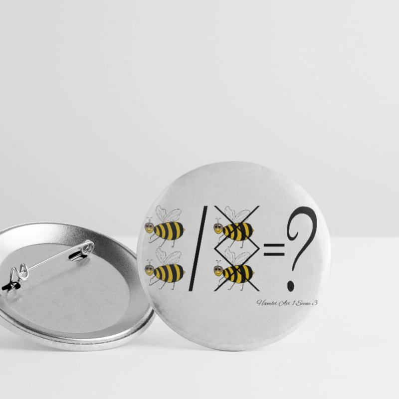 2B oder nicht 2B Buttons groß 56 mm (5er Pack)