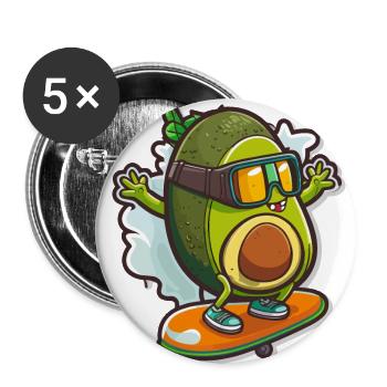 Slope Style - Buttons large 2.2''/56 mm (5-pack) - white - Front