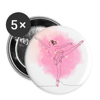 Ballerina - Buttons large 2.2''/56 mm (5-pack) - white - Front