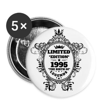 1995 - Buttons large 2.2''/56 mm (5-pack) - white - Front