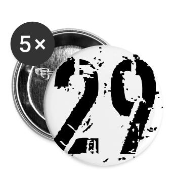 29 Number 29 - Buttons large 2.2''/56 mm (5-pack) - white - Front