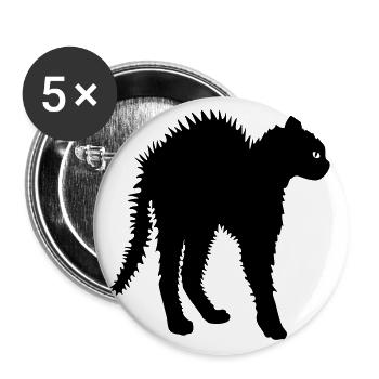 Don't touch me - Buttons groß 56 mm (5er Pack) - Weiß - Vorne