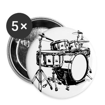 Percussion - Buttons large 2.2''/56 mm (5-pack) - white - Front