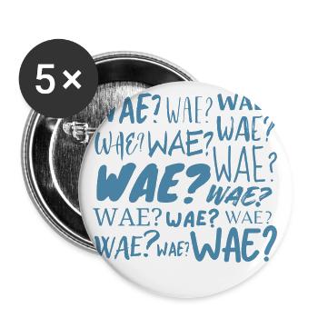 Wae? - Buttons large 2.2''/56 mm (5-pack) - white - Front