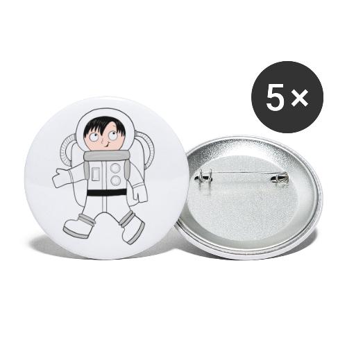 Astronaut - Buttons groß 56 mm (5er Pack)