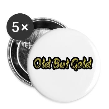 Old but gold - Buttons large 2.2''/56 mm (5-pack) - white - Front