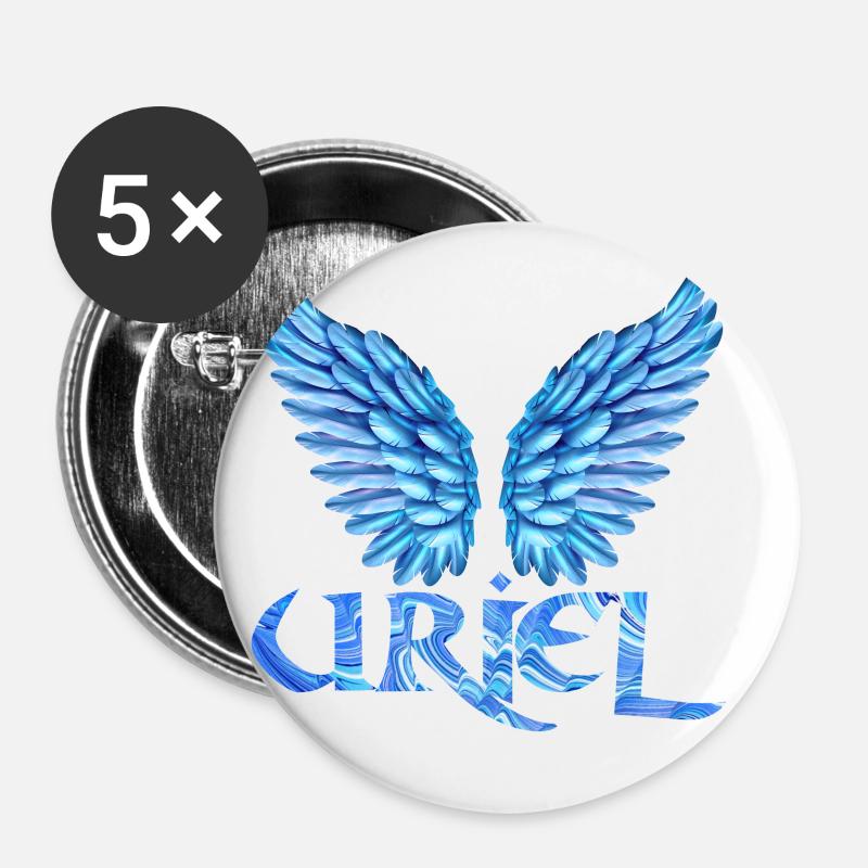 archangel uriel e 80 - Buttons large 2.2''/56 mm (5-pack) - white