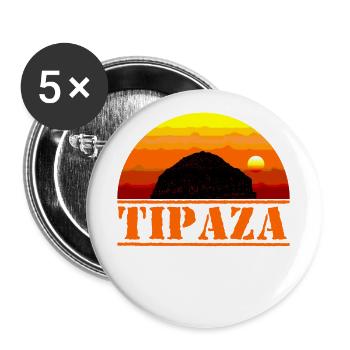 Tipaza - Buttons large 2.2''/56 mm (5-pack) - white - Front