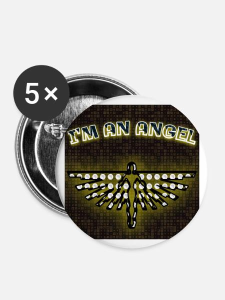 I'm an Angel - Club WoW - 2023 - Buttons large 2.2''/56 mm (5-pack) - white