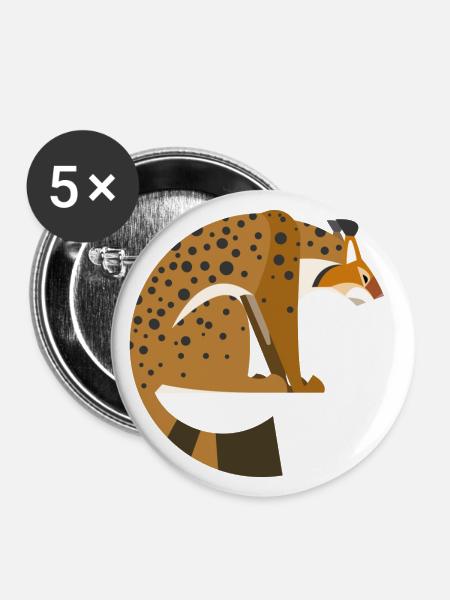 Lynx - Buttons large 2.2''/56 mm (5-pack) - white