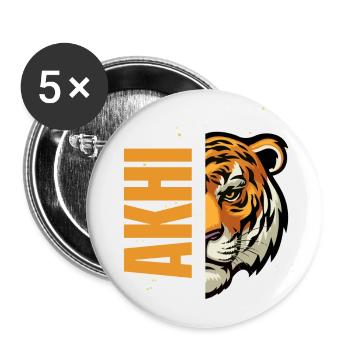 Akhi - Buttons large 2.2''/56 mm (5-pack) - white - Front