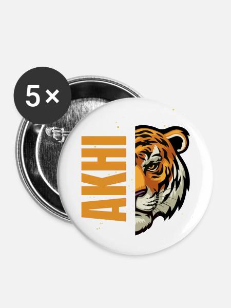Akhi - Buttons large 2.2''/56 mm (5-pack) - white