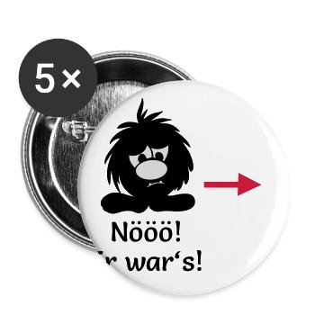 Nööö er wars Monster Smuffel - Buttons groß 56 mm (5er Pack) - Weiß - Vorne