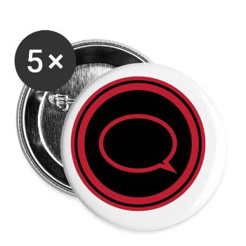 Balloon - Buttons large 2.2''/56 mm (5-pack) - white - Front