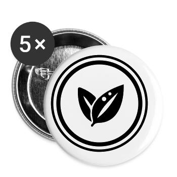 Leaf Ecology - Buttons large 2.2''/56 mm (5-pack) - white - Front
