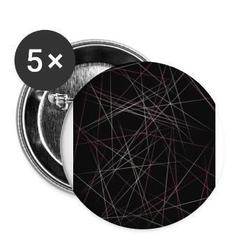 Modern cool lines pattern - Buttons large 2.2''/56 mm (5-pack) - white - Front