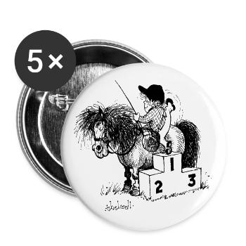 Thelwell - Winner's rosttrum - Buttons large 2.2''/56 mm (5-pack) - white - Front