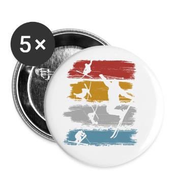 Freestyle skiing - Buttons large 2.2''/56 mm (5-pack) - white - Front