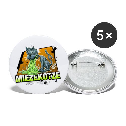 Miezekotze - Buttons groß 56 mm (5er Pack)