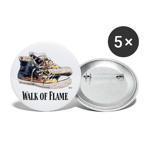 Bronko55 No.47 – Walk of Flame - Buttons groß 56 mm (5er Pack)
