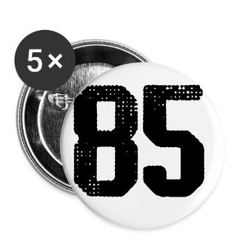 85 number jersey - Buttons large 2.2''/56 mm (5-pack) - white - Front