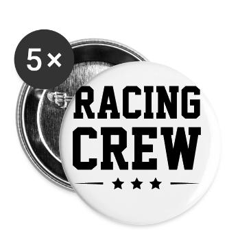 Racing Crew - Buttons large 2.2''/56 mm (5-pack) - white - Front