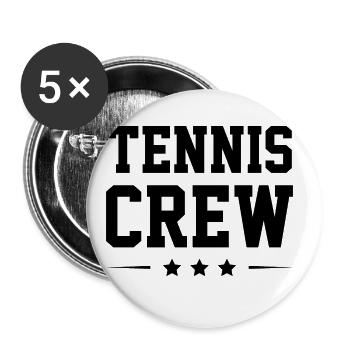 Équipe de tennis - Lot de 5 grands badges (56 mm) - blanc - Devant