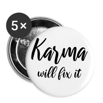 Karma wants fix it - Buttons large 2.2''/56 mm (5-pack) - white - Front