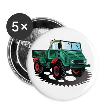 Unimog - Oldtimer - Offroad - Universal motor device - Buttons large 2.2''/56 mm (5-pack) - white - Front