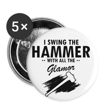 House Demolition and Renovation Design - Buttons large 2.2''/56 mm (5-pack) - white - Front