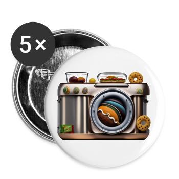 Camera - Buttons large 2.2''/56 mm (5-pack) - white - Front