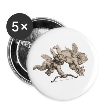 little angel - Buttons large 2.2''/56 mm (5-pack) - white - Front