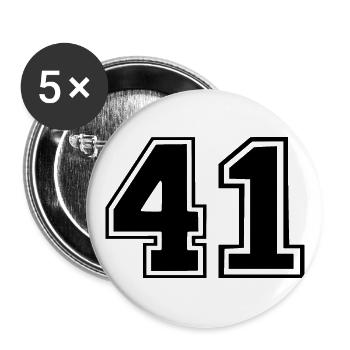 41 - Buttons groß 56 mm (5er Pack) - Weiß - Vorne