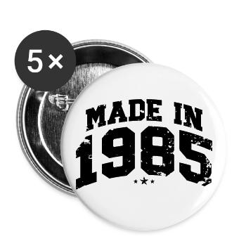 1985 Jahrgang geboren Legenden Geburtstag Geschenk - Buttons groß 56 mm (5er Pack) - Weiß - Vorne