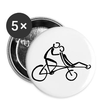 Pinogramm (en) - Buttons large 2.2''/56 mm (5-pack) - white - Front