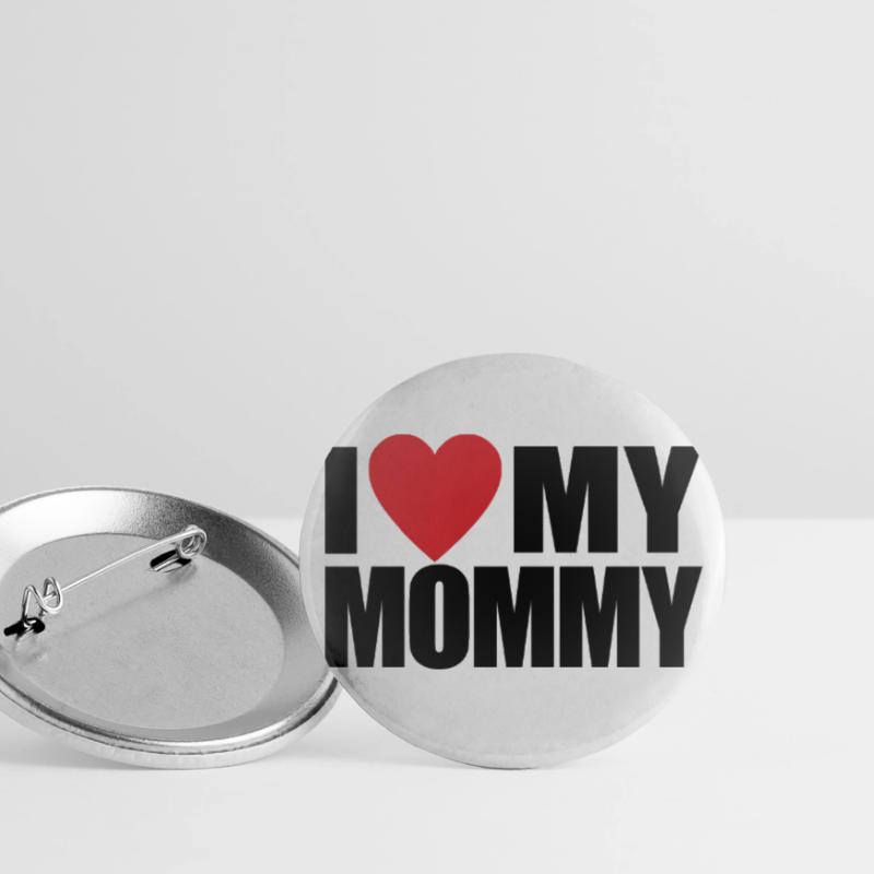Ich liebe den Muttertag oder Valentinstag meiner Mama Buttons groß 56 mm (5er Pack)