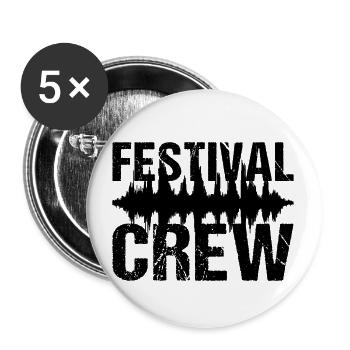 Festival Crew Music Festival Party - Buttons large 2.2''/56 mm (5-pack) - white - Front